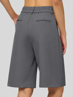Willit Women's Pleated Work Shorts 10 Inch 