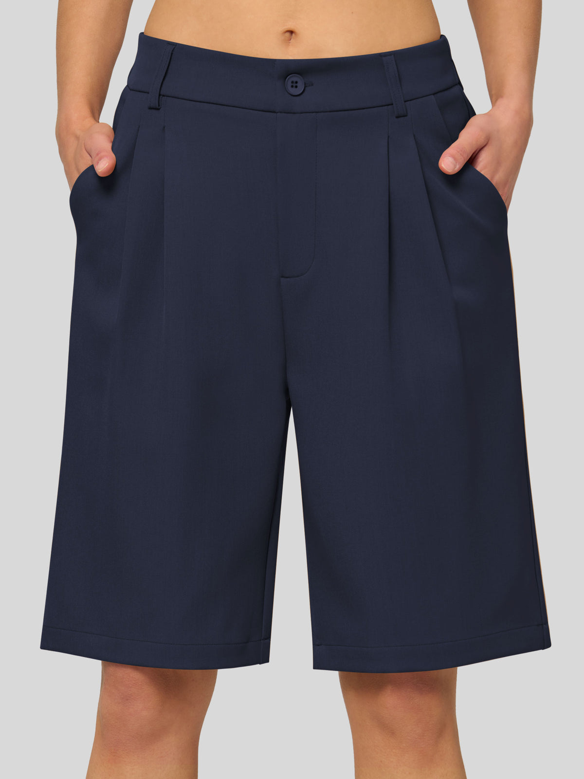 Willit Women's Pleated Work Shorts 10 Inch 