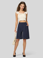 Willit Women's Pleated Work Shorts 10 Inch 