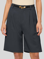 Willit Women's Pleated Work Shorts 10 Inch 