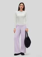 Women_s Ribbed Henley Long Sleeve Top 