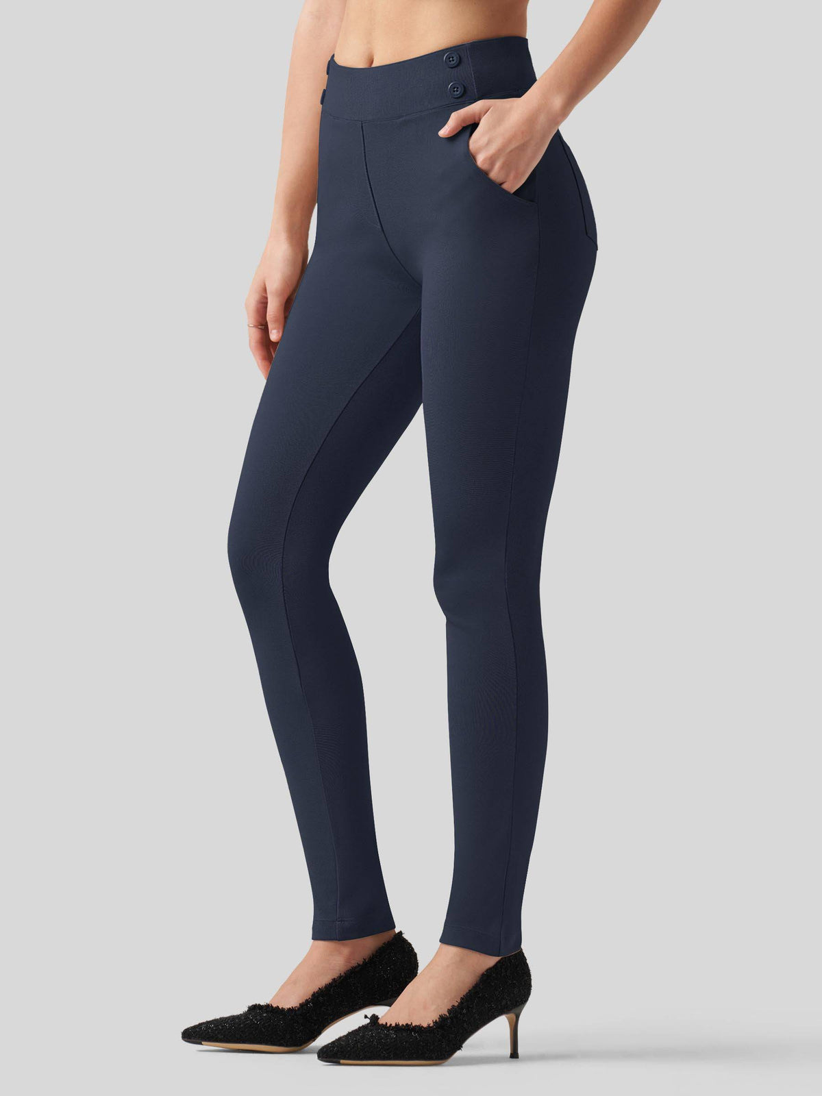 Willit Women's Skinny Work Slacks 28 Inch 