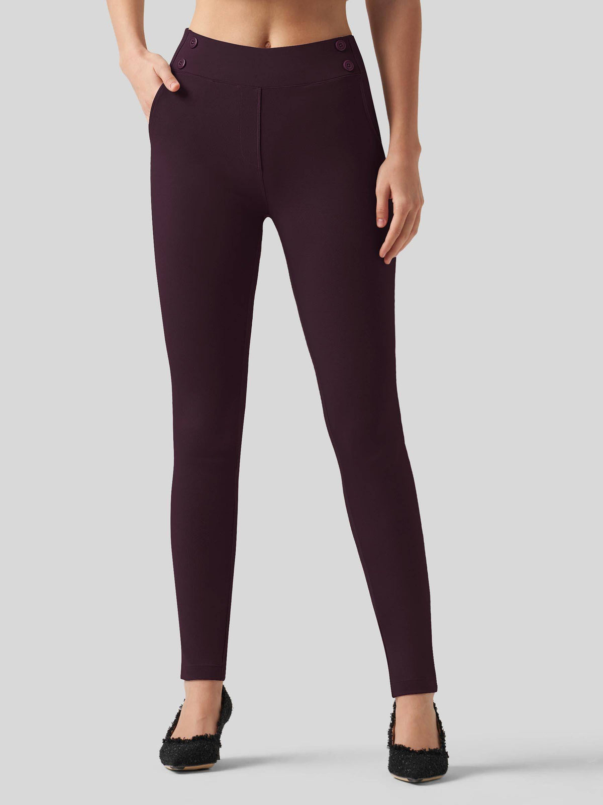 Willit Women's Skinny Work Slacks 28 Inch 
