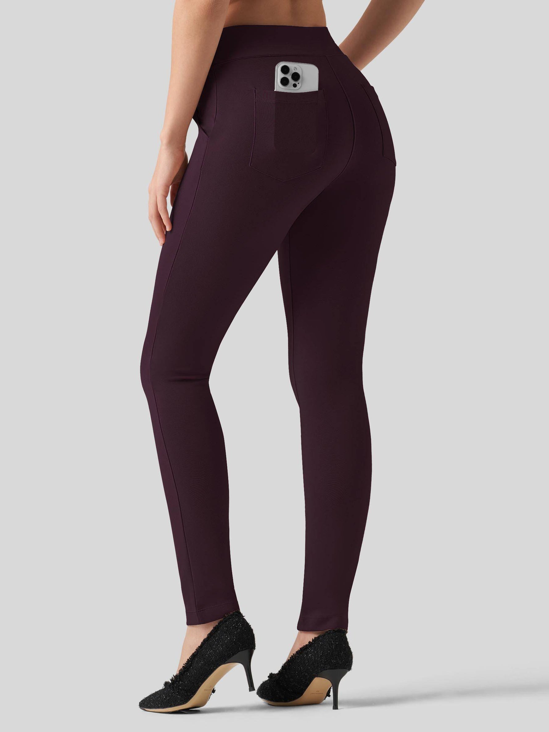 Willit Women's Skinny Work Slacks 28 Inch 