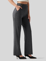 Willit Women's Smooth Wide Leg Dress Pants 33 Inch 
