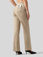 Willit Women's Smooth Wide Leg Dress Pants 33 Inch 