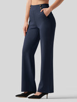 Willit Women's Smooth Wide Leg Dress Pants 33 Inch 