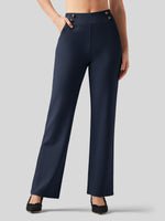 Willit Women's Smooth Wide Leg Dress Pants 33 Inch 