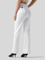 Willit Women's Smooth Wide Leg Dress Pants 33 Inch 