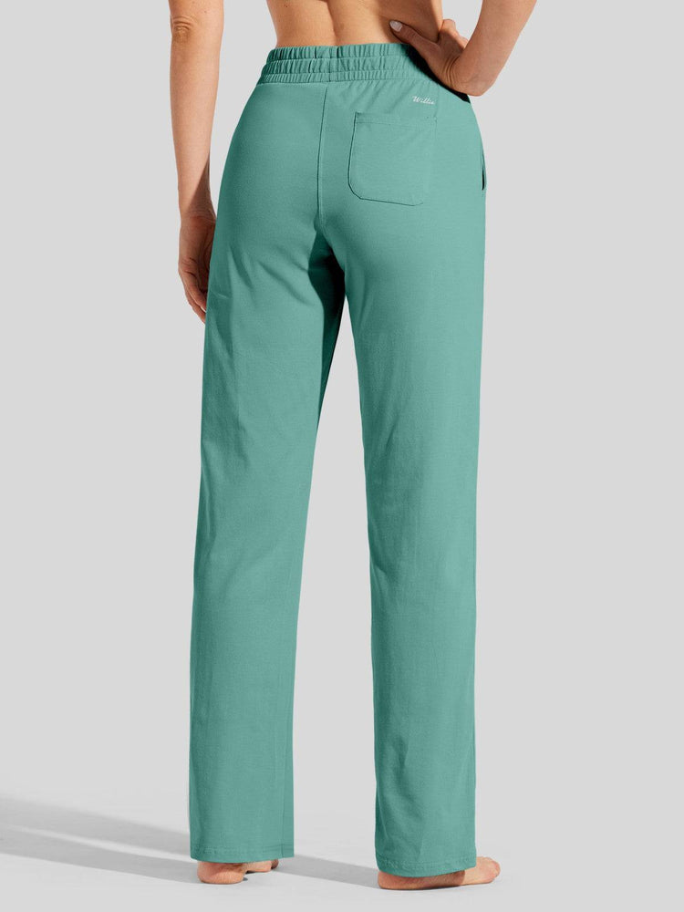 Willit Women's Straight Leg Cotton Sweatpants_