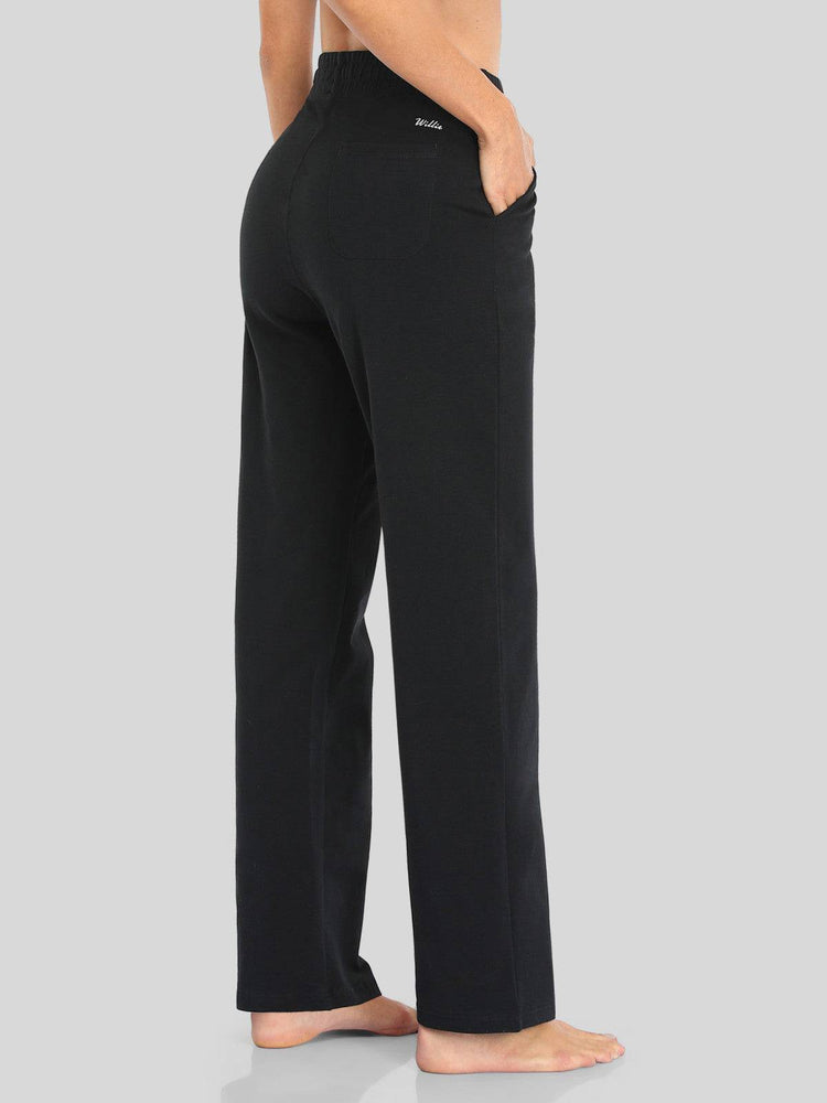 Willit Women's Straight Leg Cotton Sweatpants_