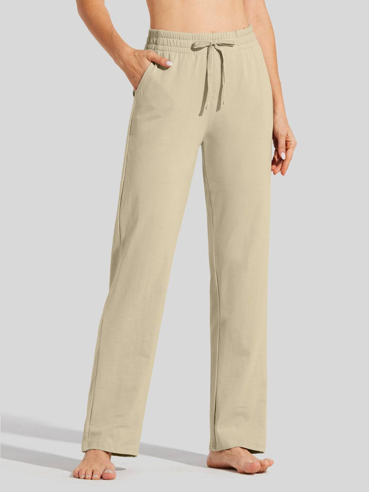 Willit Women's Straight Leg Cotton Sweatpants_