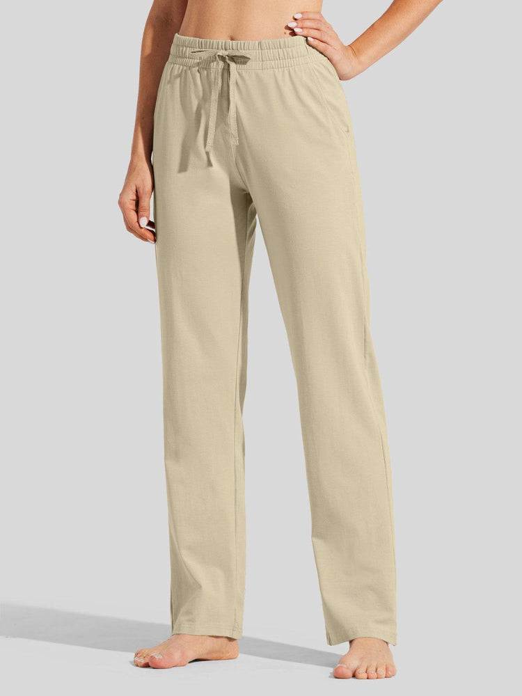 Willit Women's Straight Leg Cotton Sweatpants_