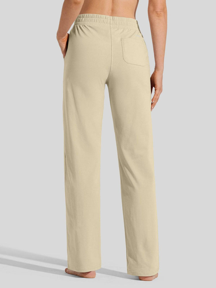 Willit Women's Straight Leg Cotton Sweatpants_