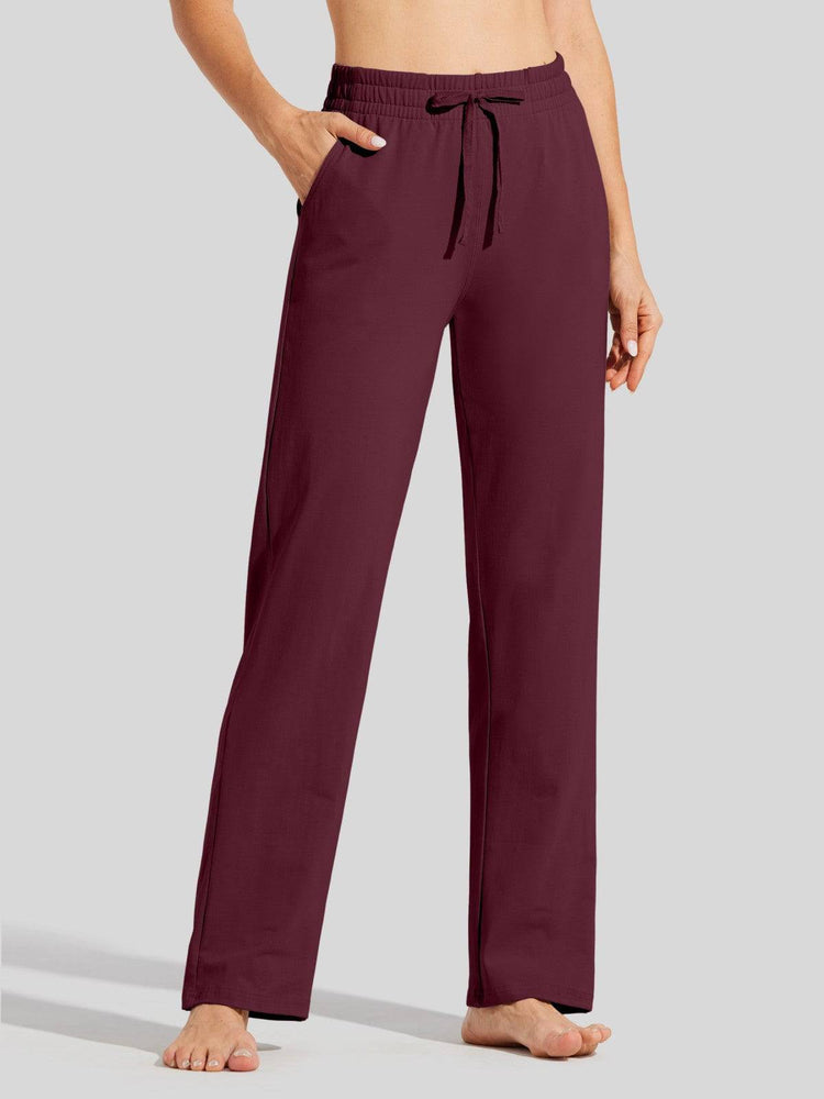 Willit Women's Straight Leg Cotton Sweatpants_