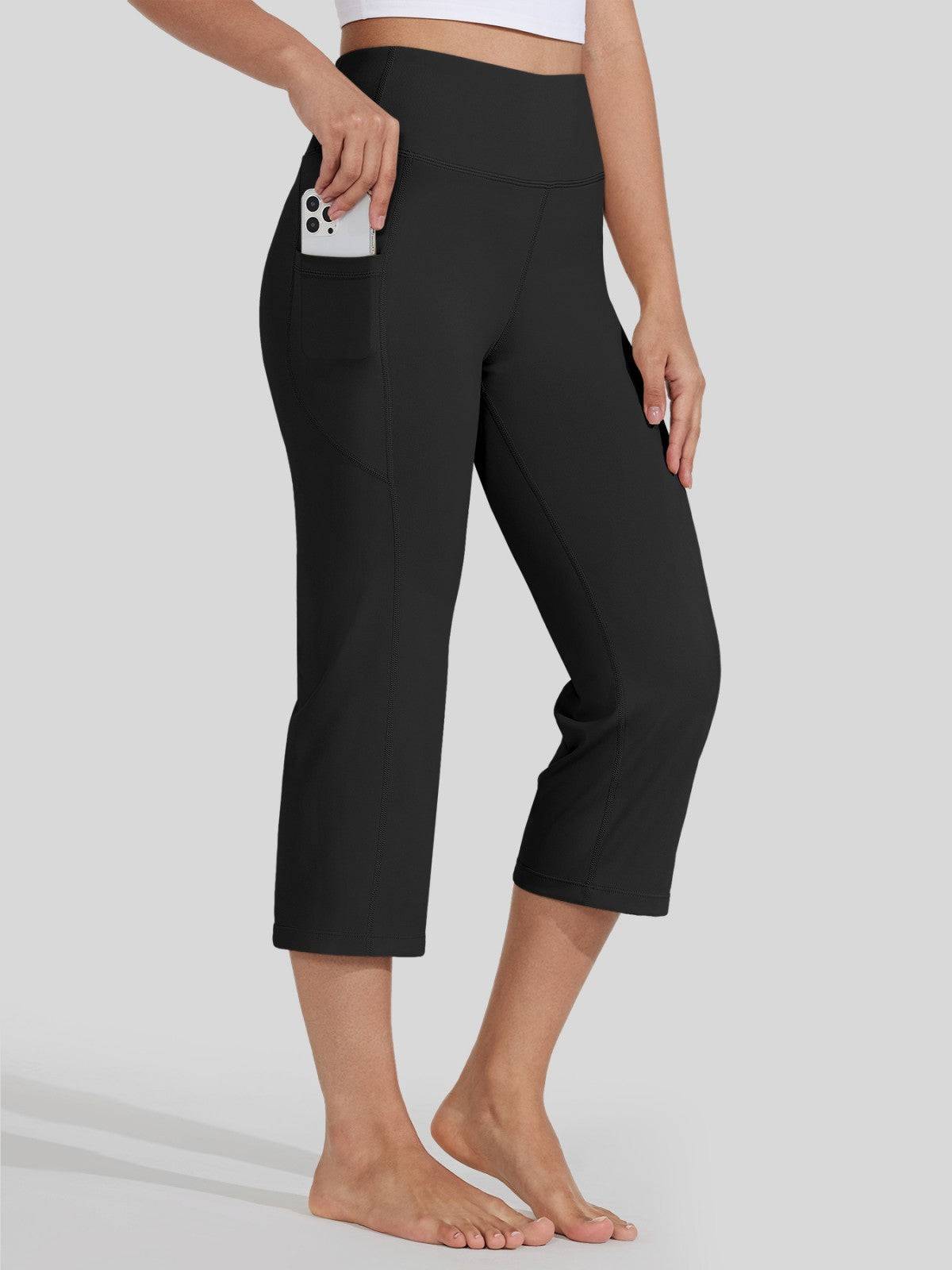 Willit Women's Straight Leg Capris Pants 