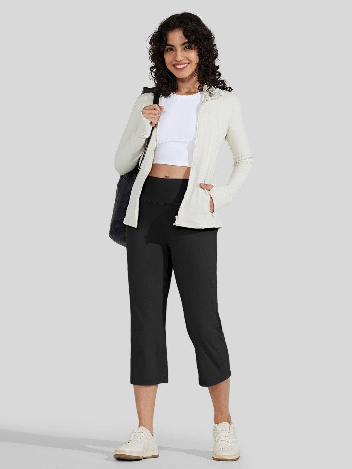 Willit Women's Straight Leg Capris Pants 