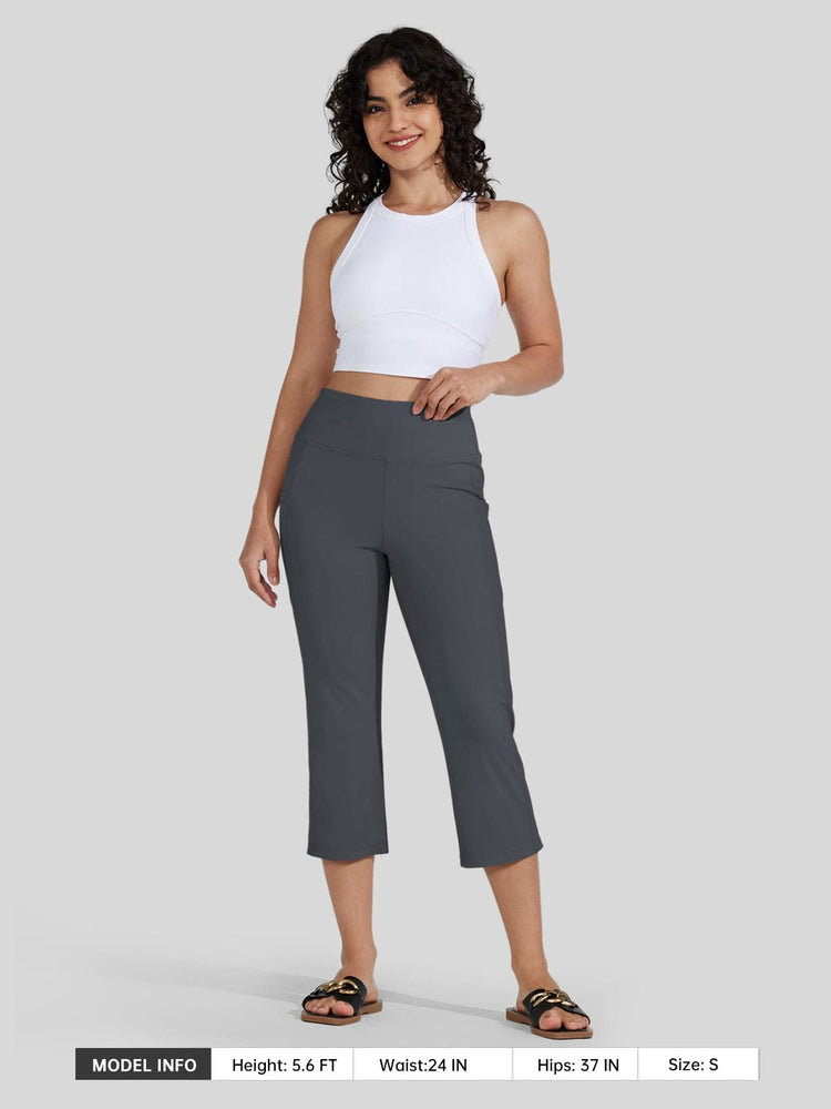 Willit Women's Straight Leg Capris Pants 