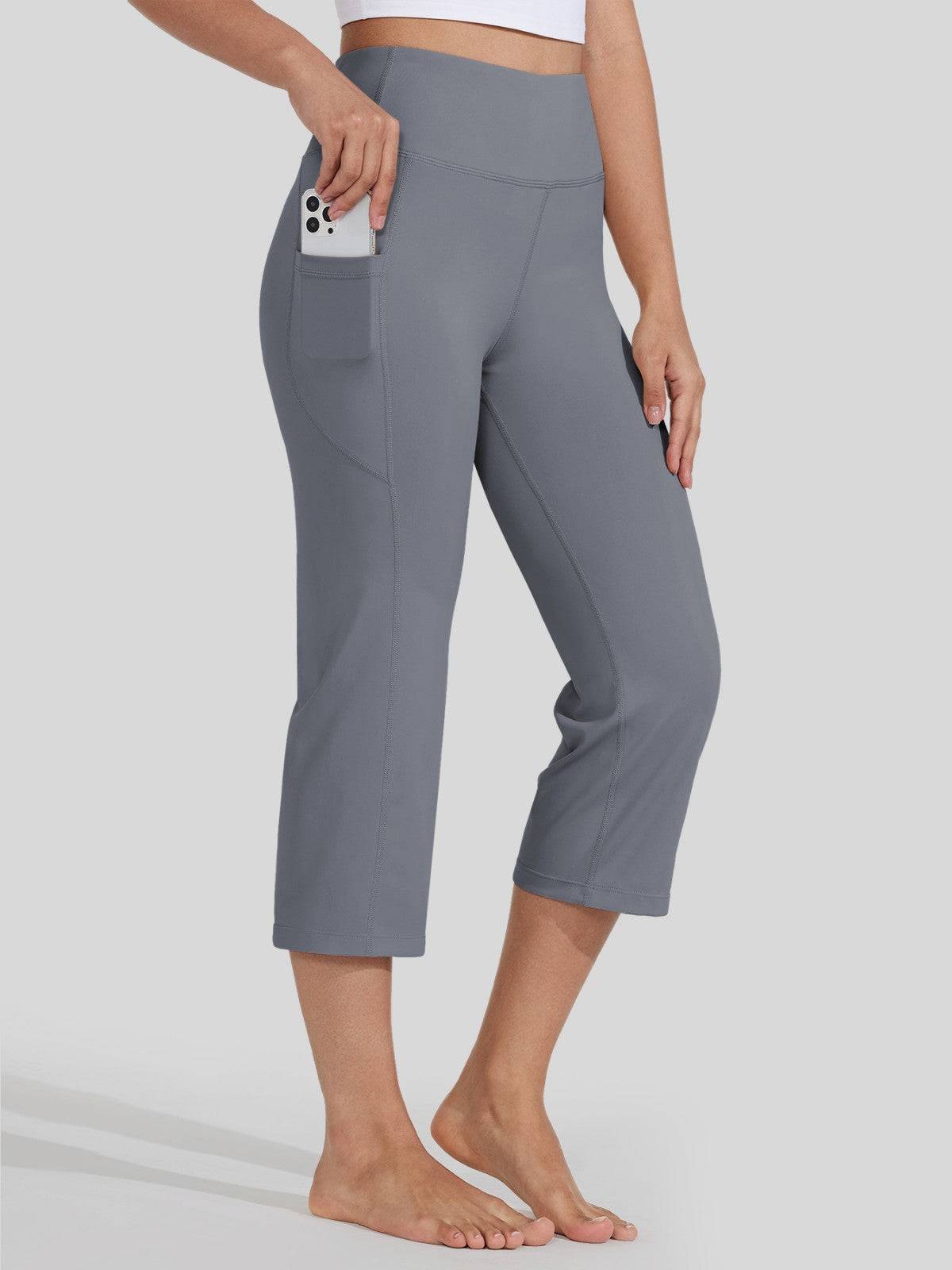Willit Women's Straight Leg Capris Pants 