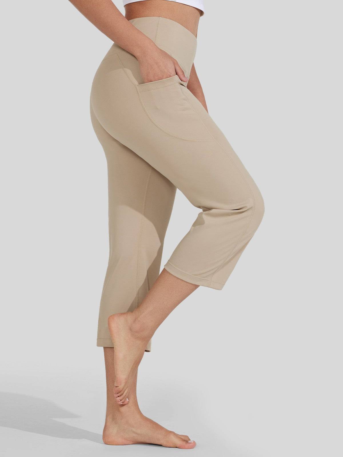 Willit Women's Straight Leg Capris Pants 