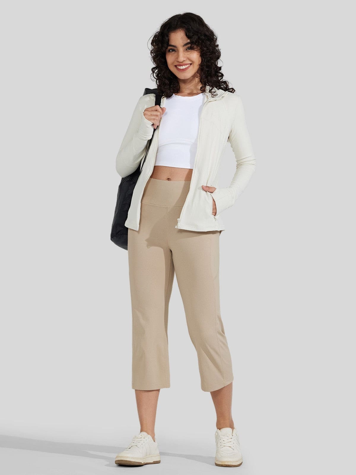 Willit Women's Straight Leg Capris Pants 