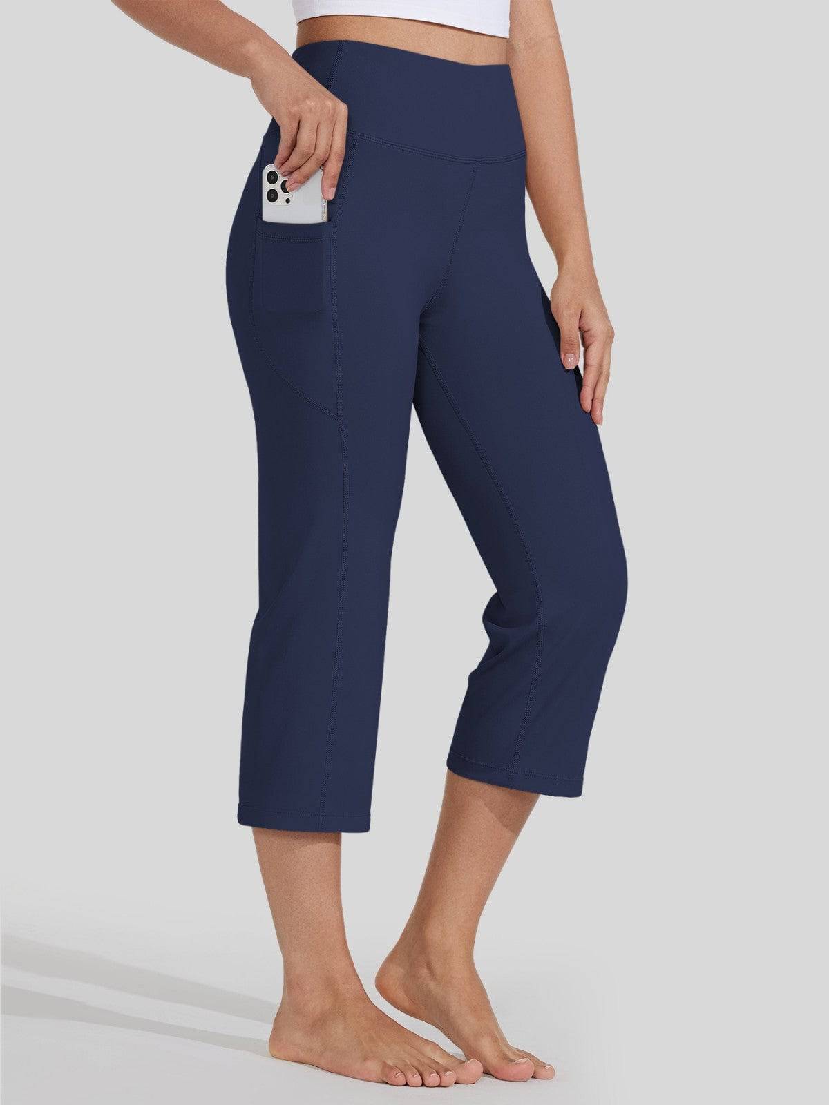 Willit Women's Straight Leg Capris Pants 
