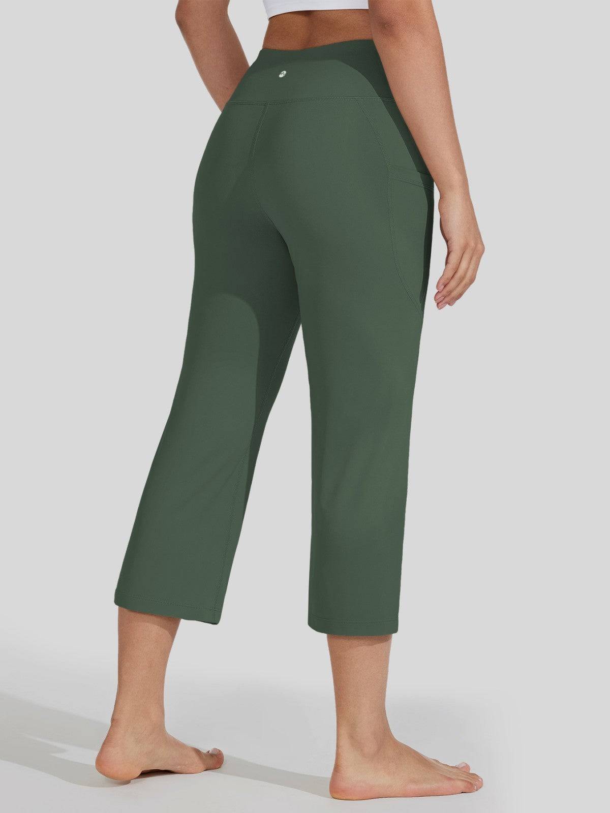 Willit Women's Straight Leg Capris Pants 