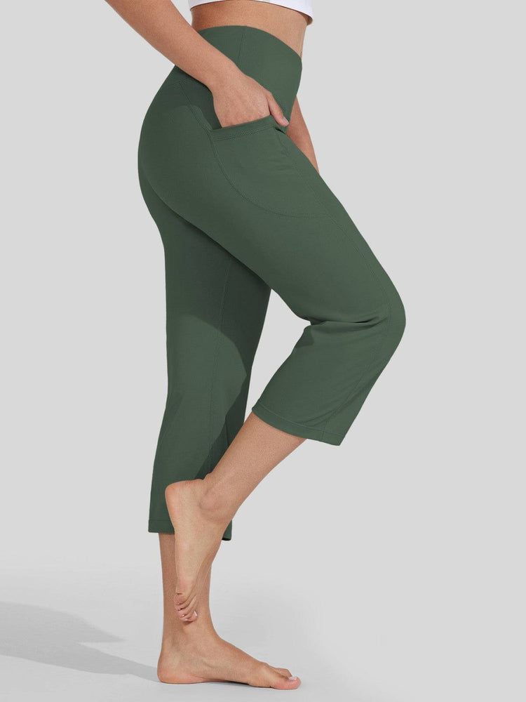Willit Women's Straight Leg Capris Pants 
