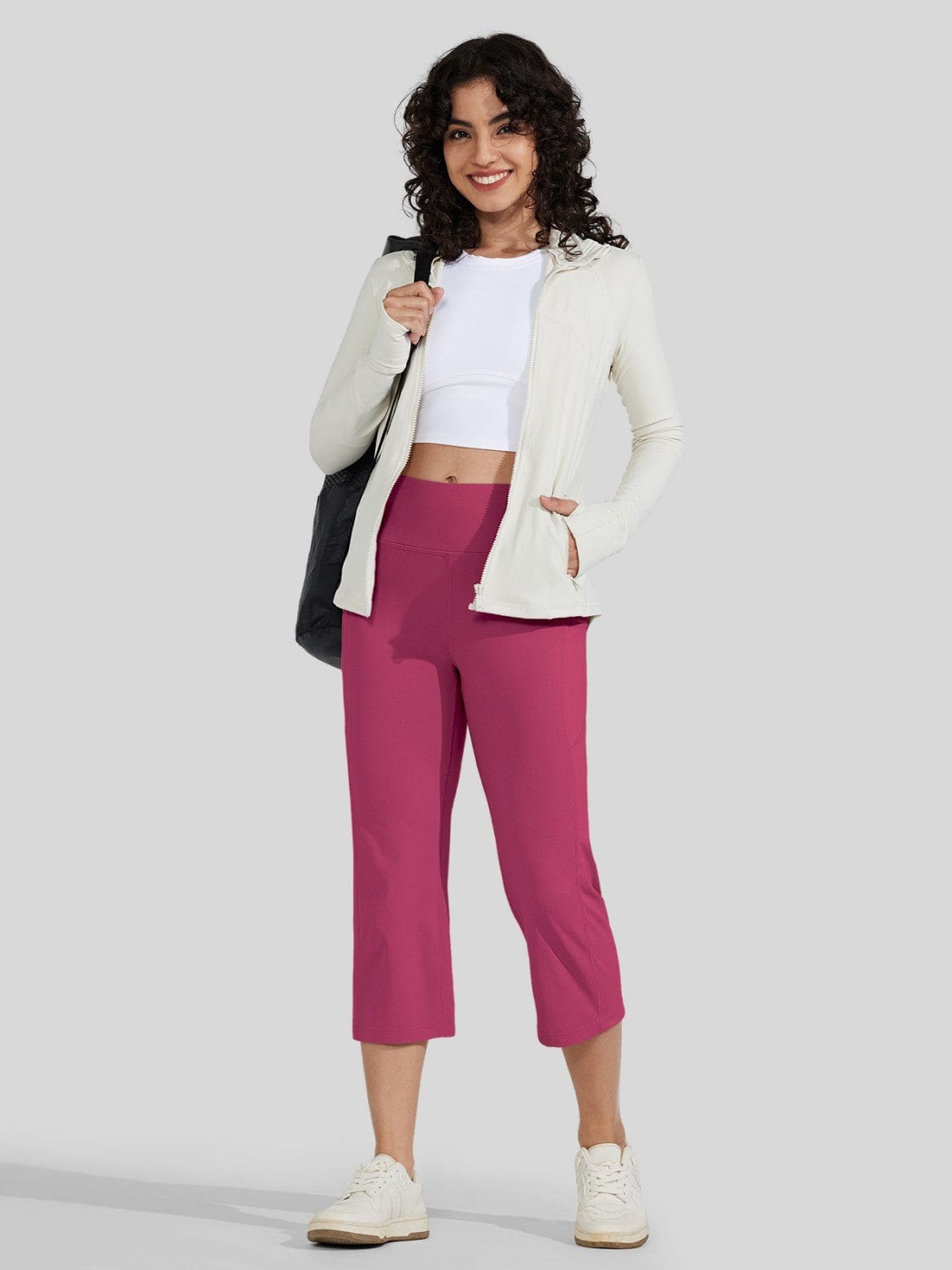 Willit Women's Straight Leg Capris Pants 