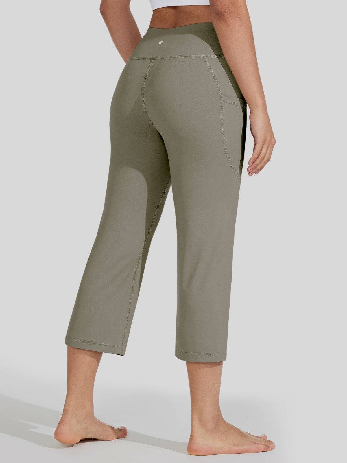 Willit Women's Straight Leg Capris Pants 