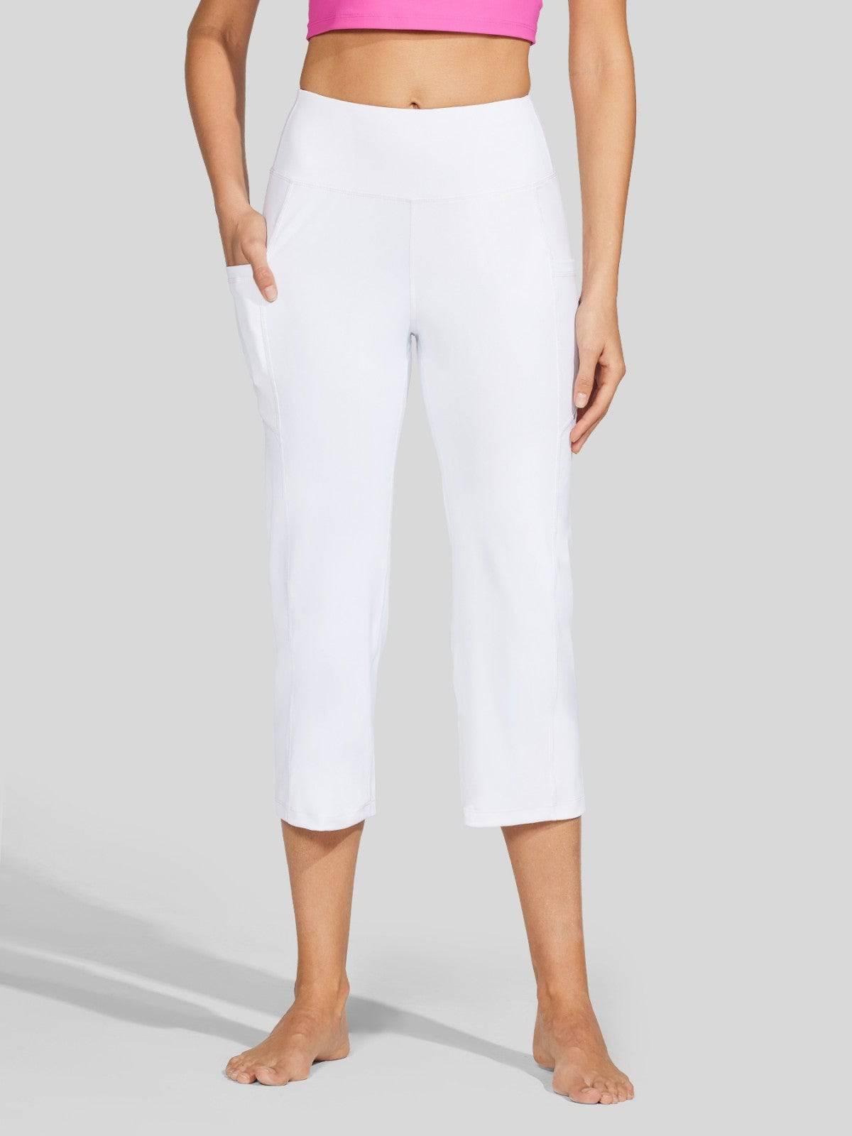 Willit Women's Straight Leg Capris Pants 
