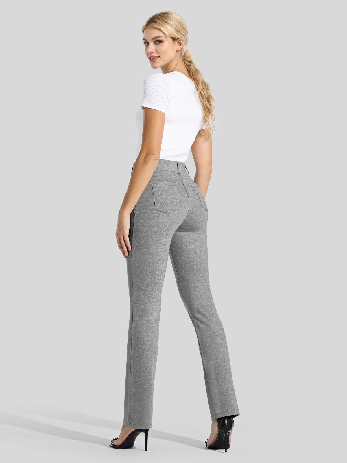 Women's Straight Leg Yoga Dress Pants_