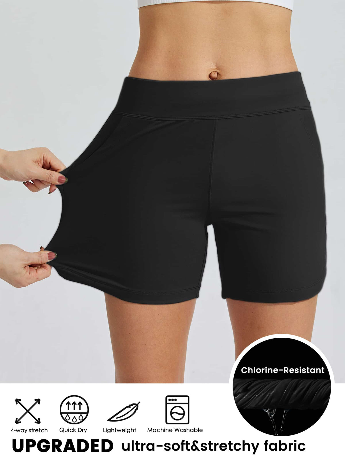 Women's Stretch Pull-on Board Shorts 
