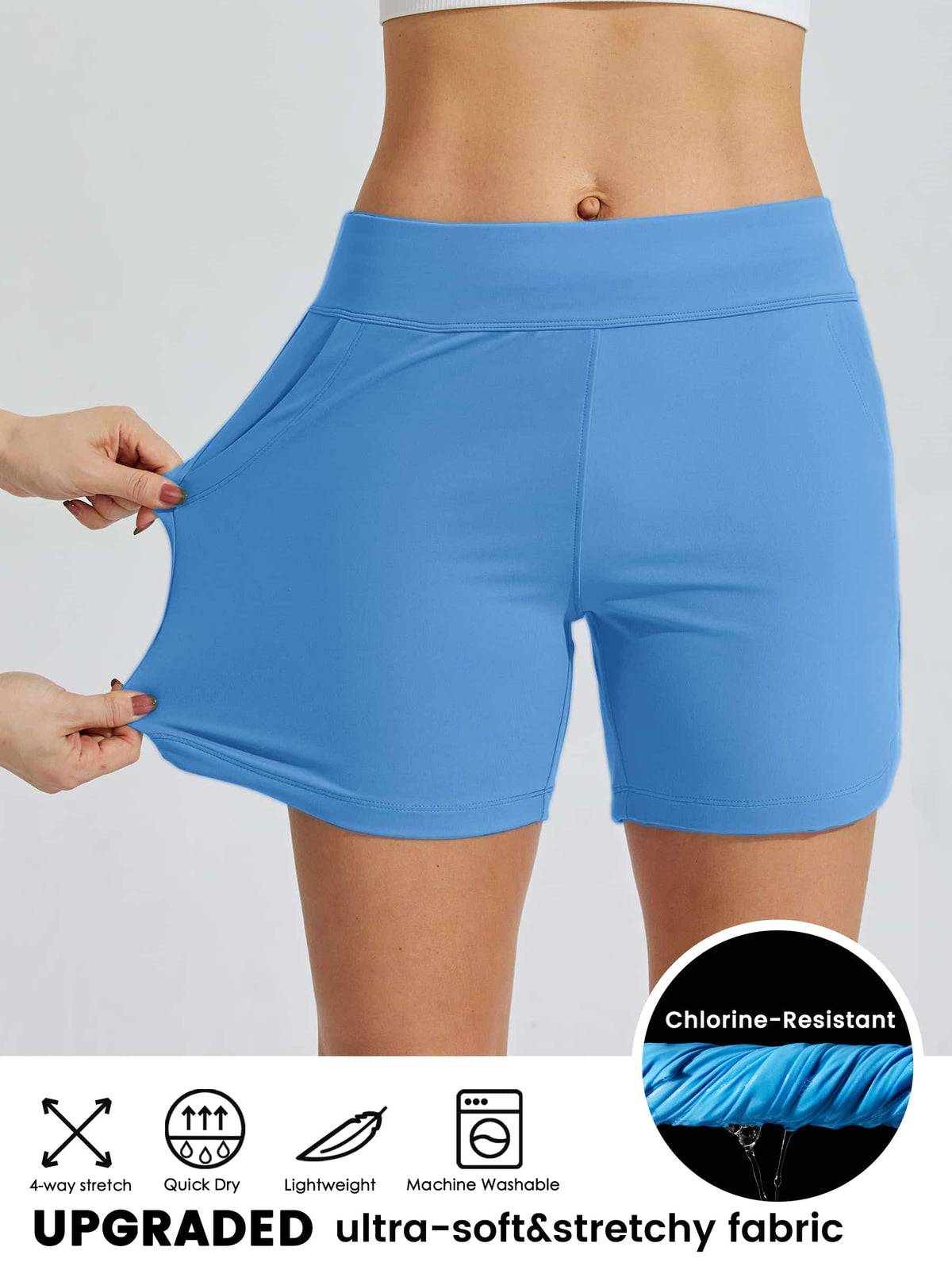 Women's Stretch Pull-on Board Shorts 