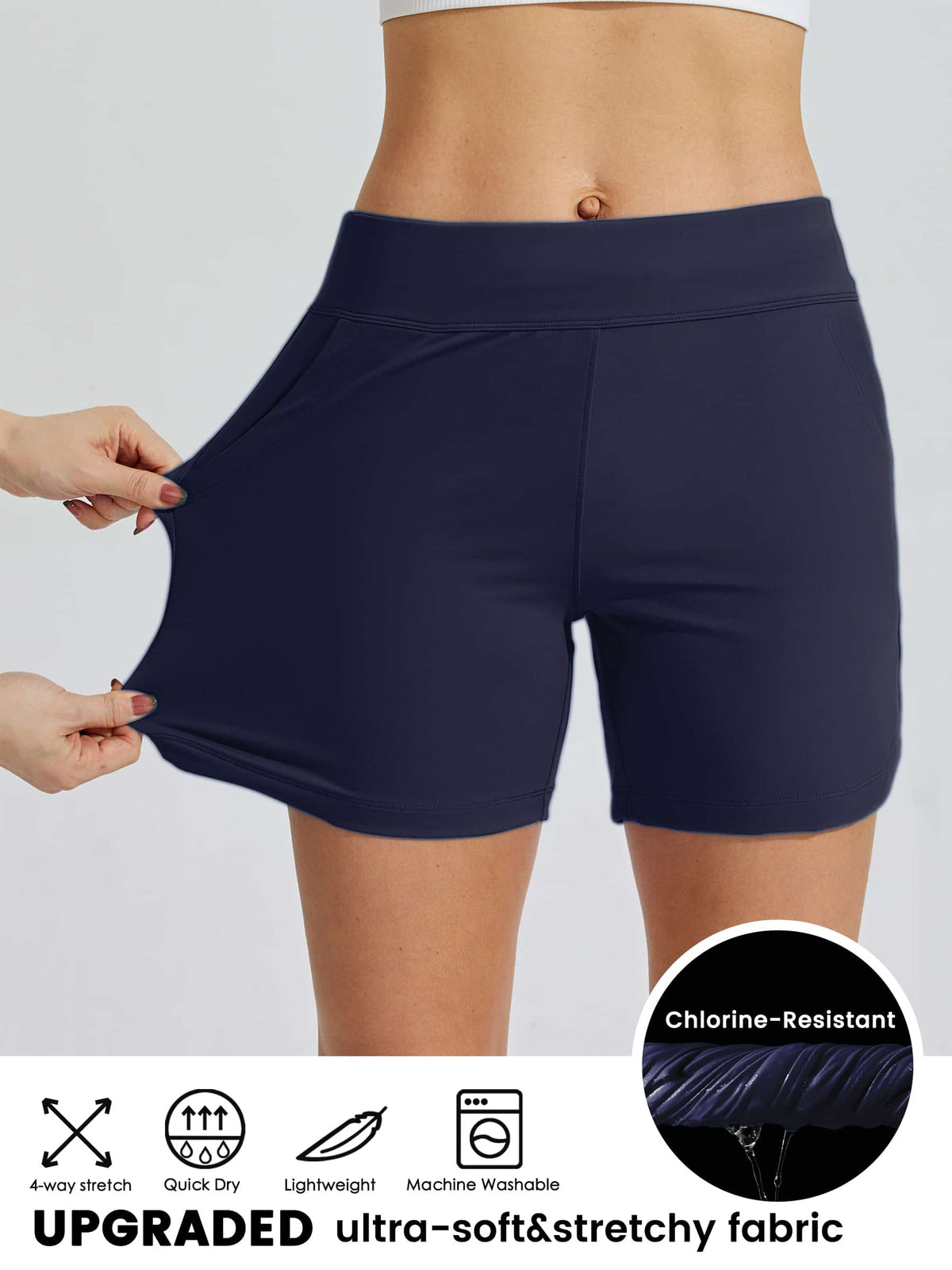 Women's Stretch Pull-on Board Shorts 
