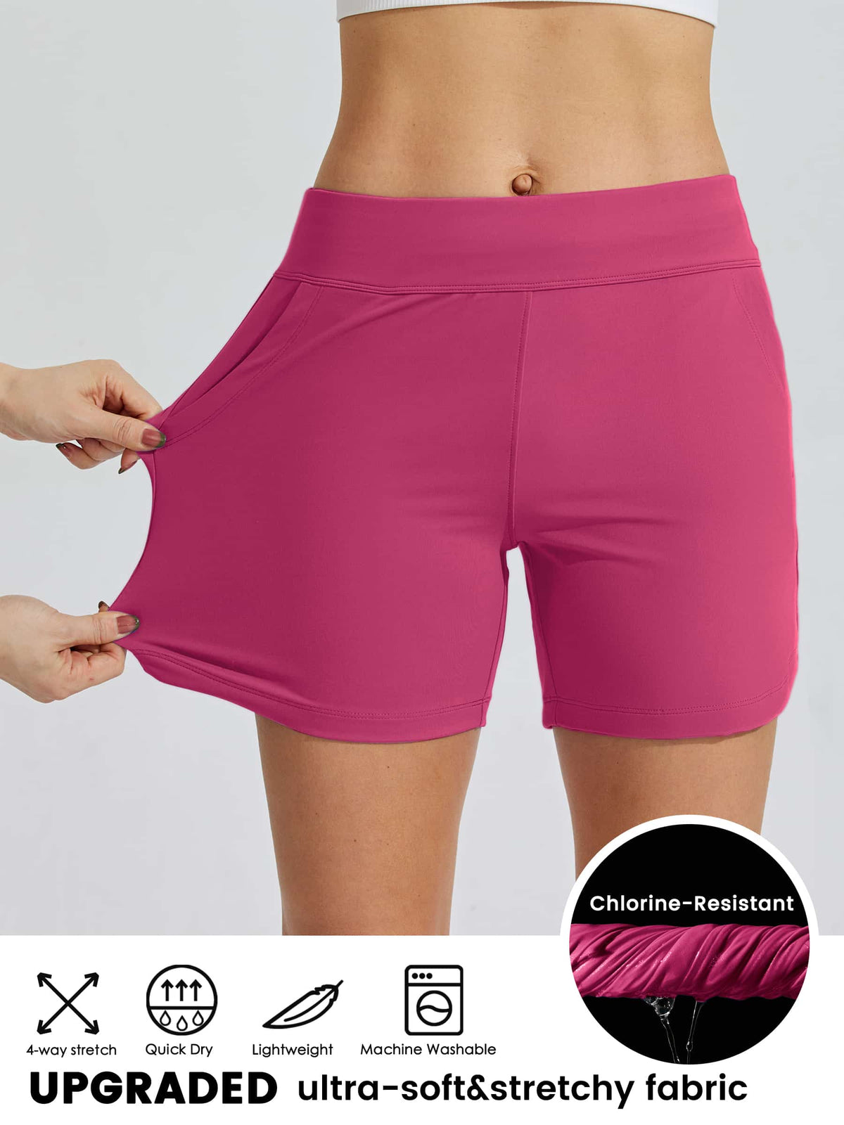 Women's Stretch Pull-on Board Shorts 