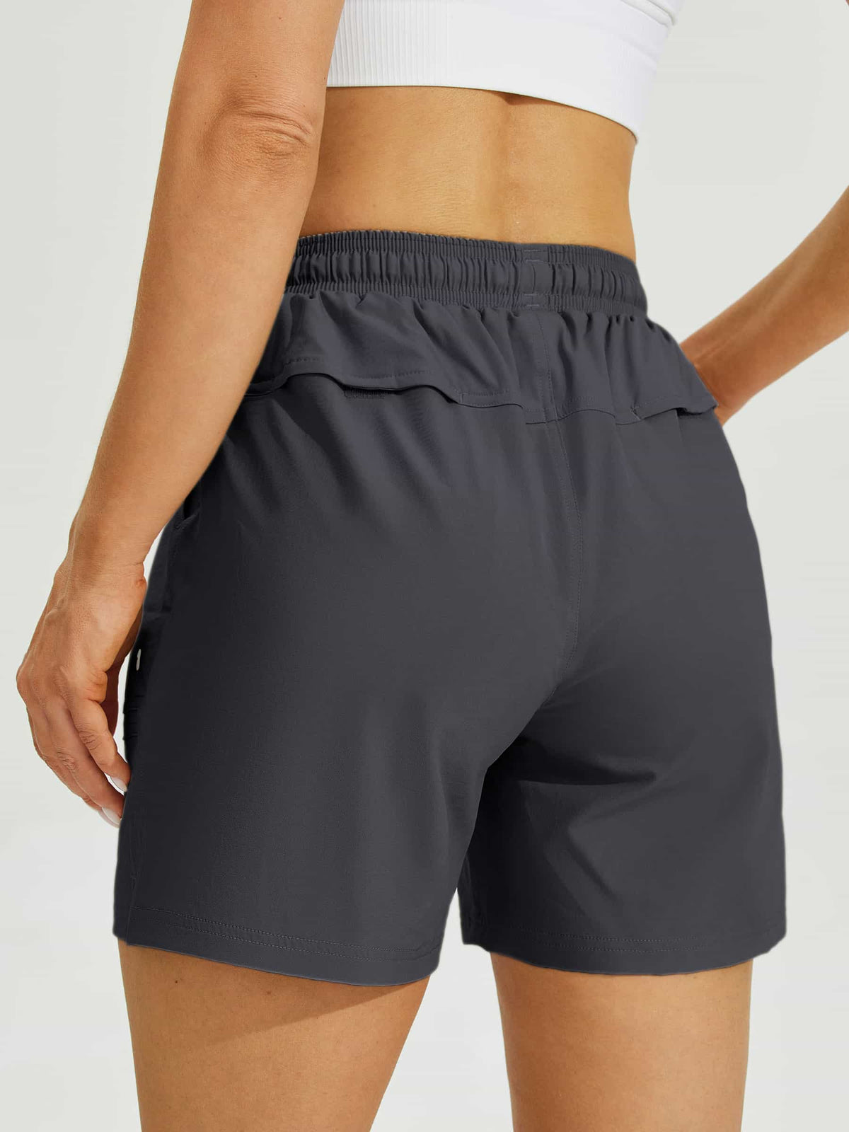 Women wearing comfortable shorts with a drawstring 
