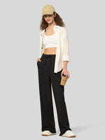 willit Women's Stretchy Wide Leg Slacks-28 Inch - 