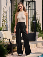 willit Women's Stretchy Wide Leg Slacks-28 Inch - 