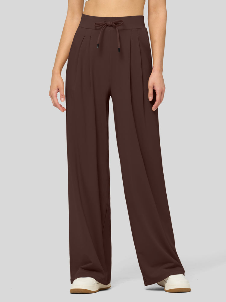 willit Women's Stretchy Wide Leg Slacks-28 Inch - 