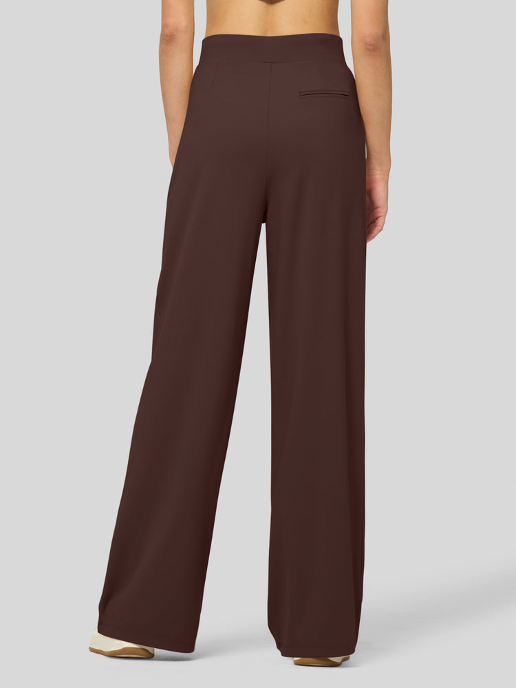 willit Women's Stretchy Wide Leg Slacks-28 Inch - 