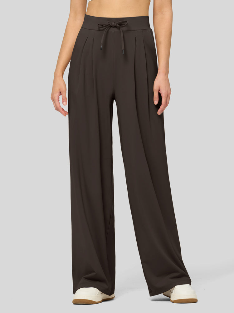 willit Women's Stretchy Wide Leg Slacks-28 Inch - 