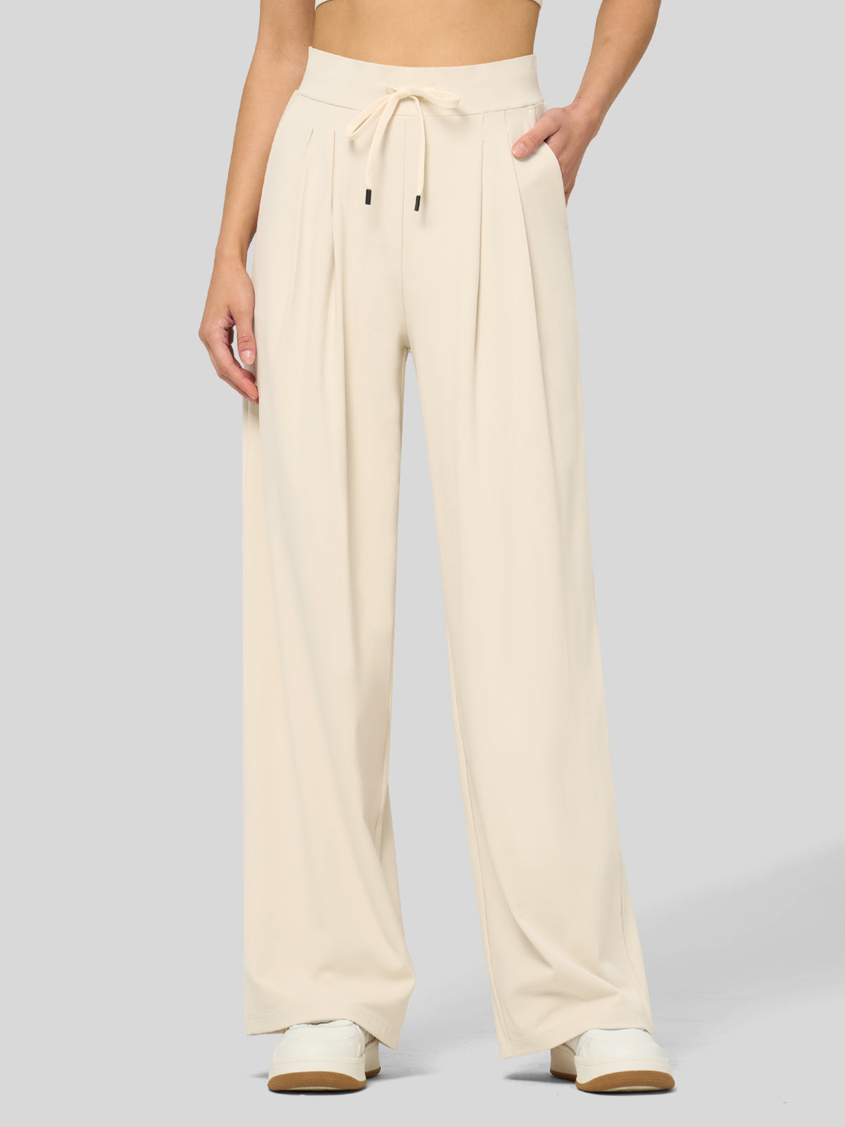 willit Women's Stretchy Wide Leg Slacks-28 Inch 