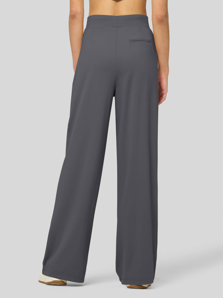 willit Women's Stretchy Wide Leg Slacks-28 Inch - 