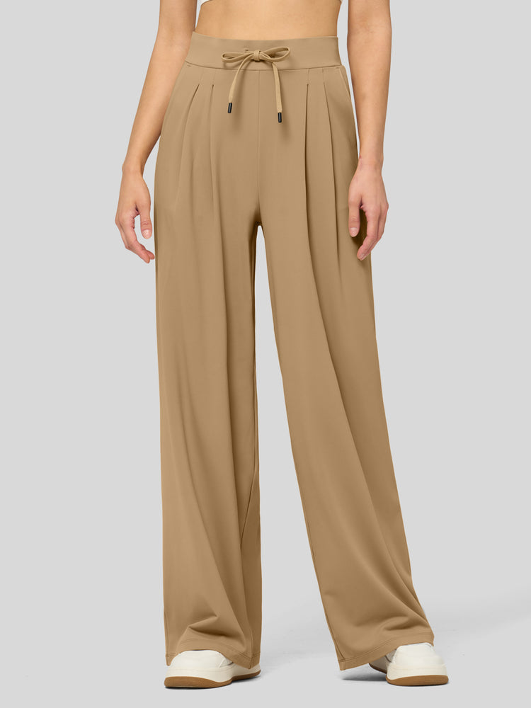 willit Women's Stretchy Wide Leg Slacks-28 Inch - 