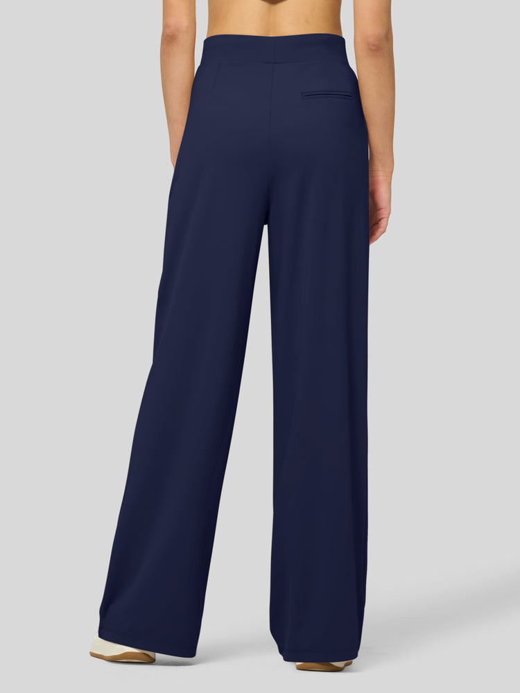 willit Women's Stretchy Wide Leg Slacks-28 Inch - 