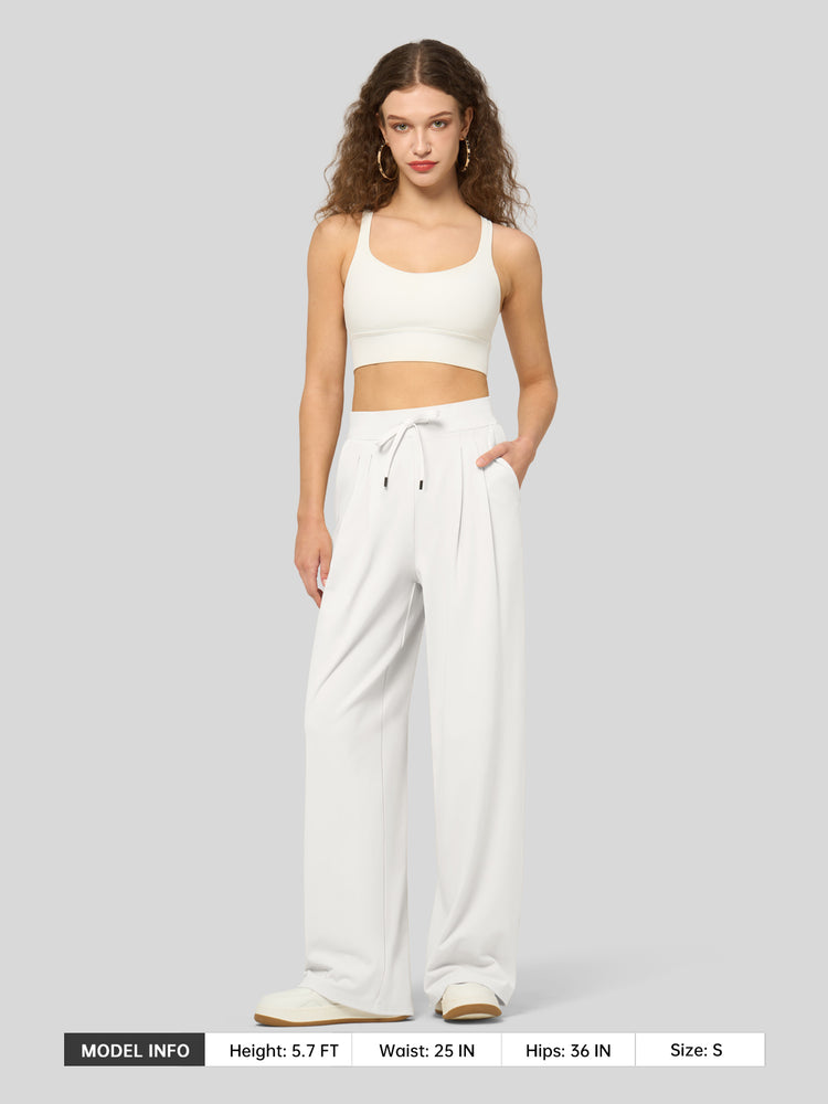 willit Women's Stretchy Wide Leg Slacks-28 Inch - 