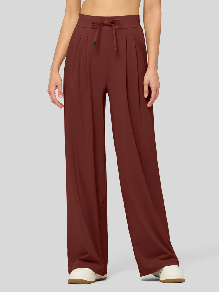 willit Women's Stretchy Wide Leg Slacks-28 Inch - 