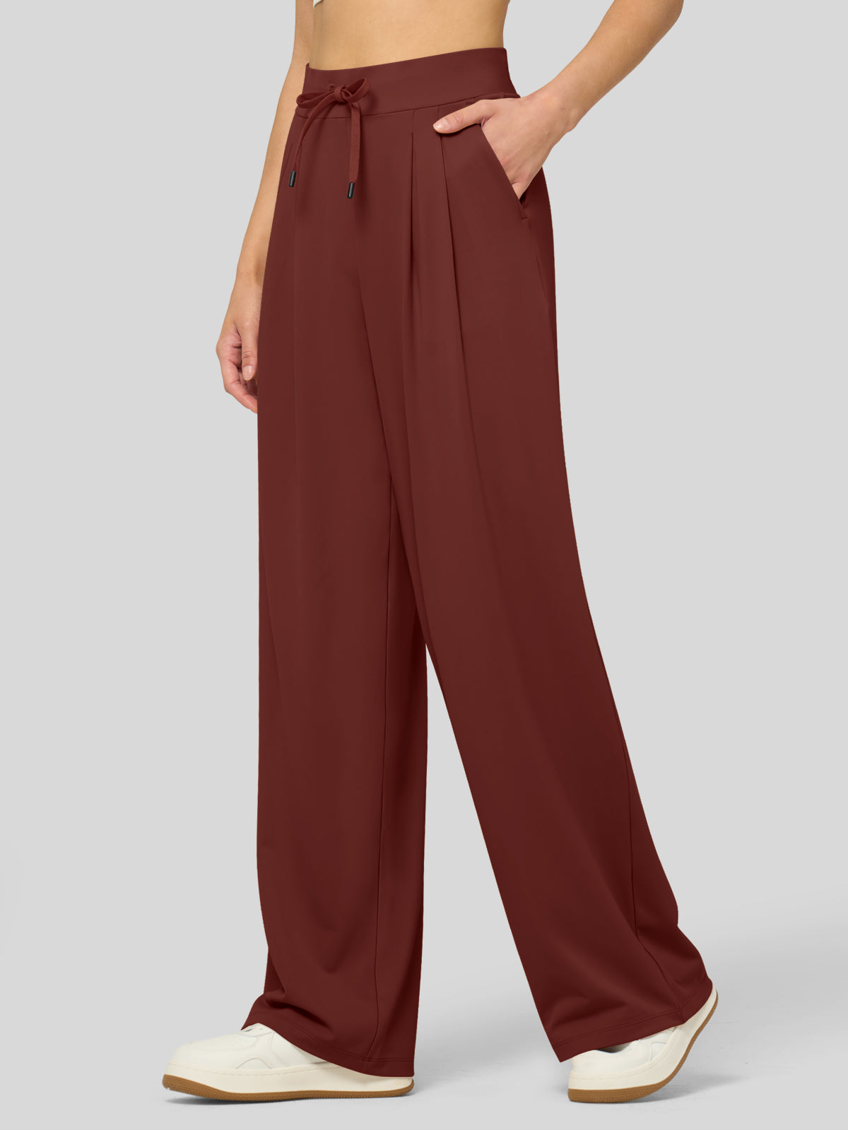 willit Women's Stretchy Wide Leg Slacks-28 Inch - 