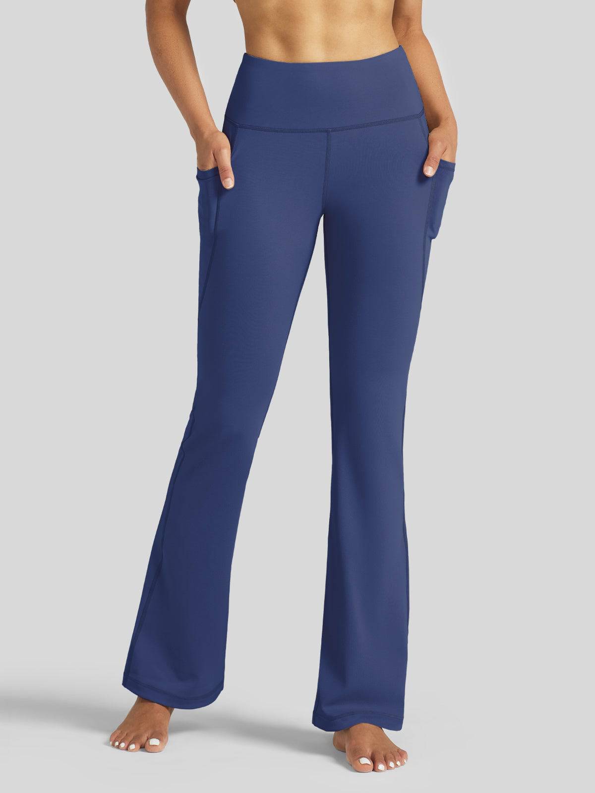 Women_s Stretchy Yoga Pants Dress Pants Bootcut 